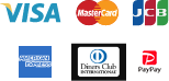 VISA/Master Card/JCB/American Express/ダイナースクラブ